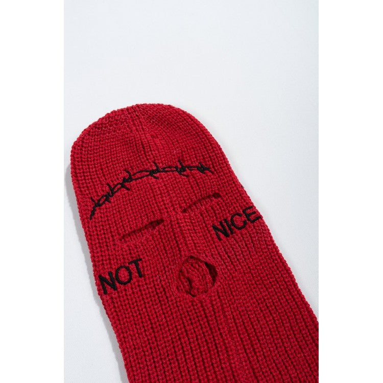 Balaclava Not Nice (Red)