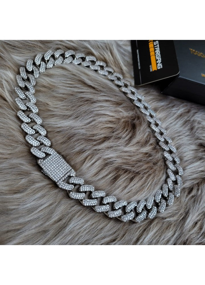 20mm Full Filled Three Row Cuban Chain
