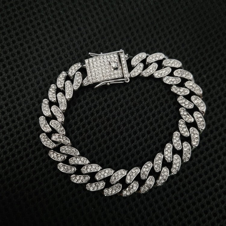 13mm Iced Cuban Bracelet