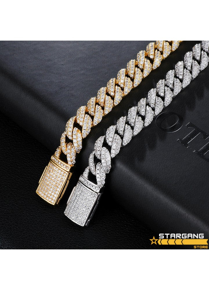 10mm Full filled Iced Cuban Chain