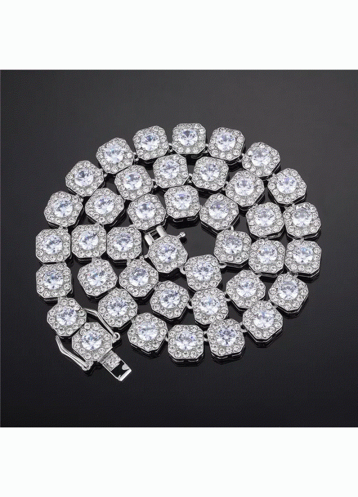 8mm Clustered Tennis Chain
