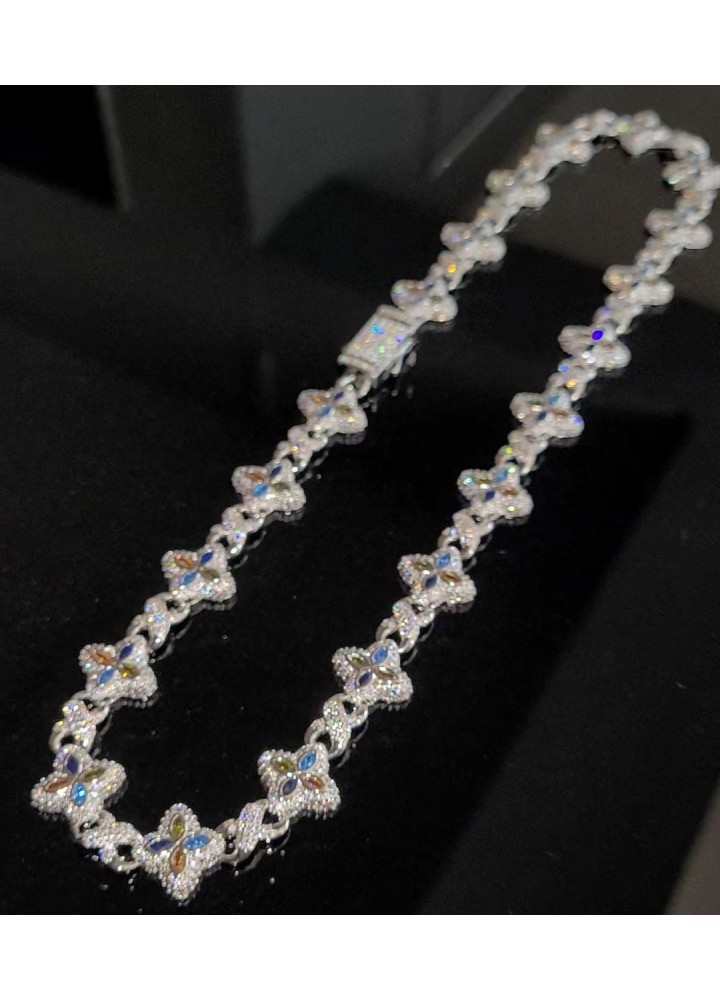 Iced Out Premium Clover Tennis Chain