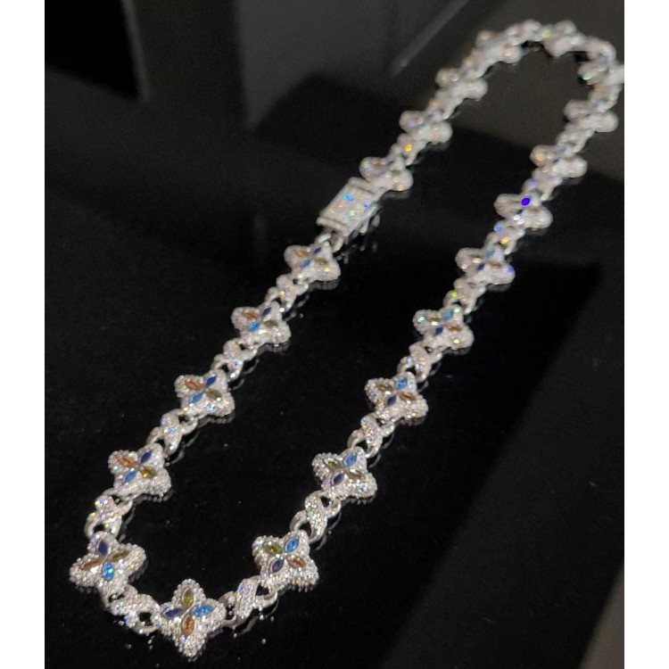 Iced Out Premium Clover Tennis Chain