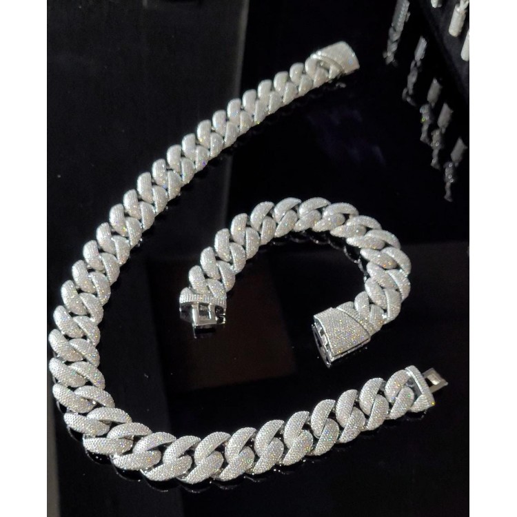 30mm Fullfilled Five Line Cuban Chain