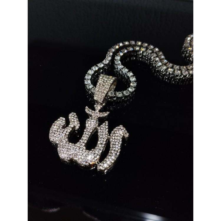 Iced Out ALLAH Pendant