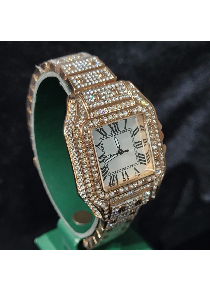 Iced Carti Case Watch (Rose Gold)