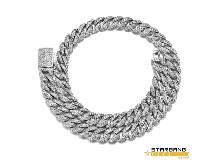 10mm Full filled Iced Cuban Chain 10mm Full filled Iced Cuban Chain