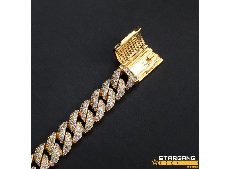 10mm Full filled Iced Cuban Chain 10mm Full filled Iced Cuban Chain
