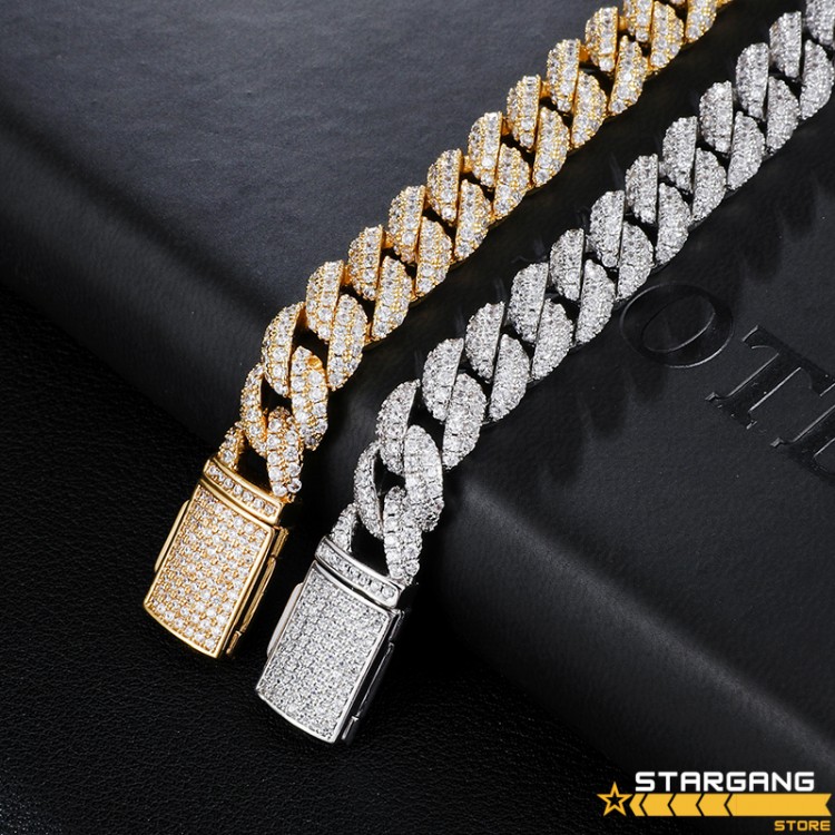 10mm Full filled Iced Cuban Chain