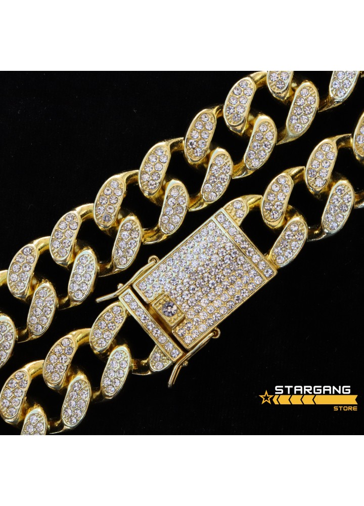 20mm Iced Out Cuban Chain